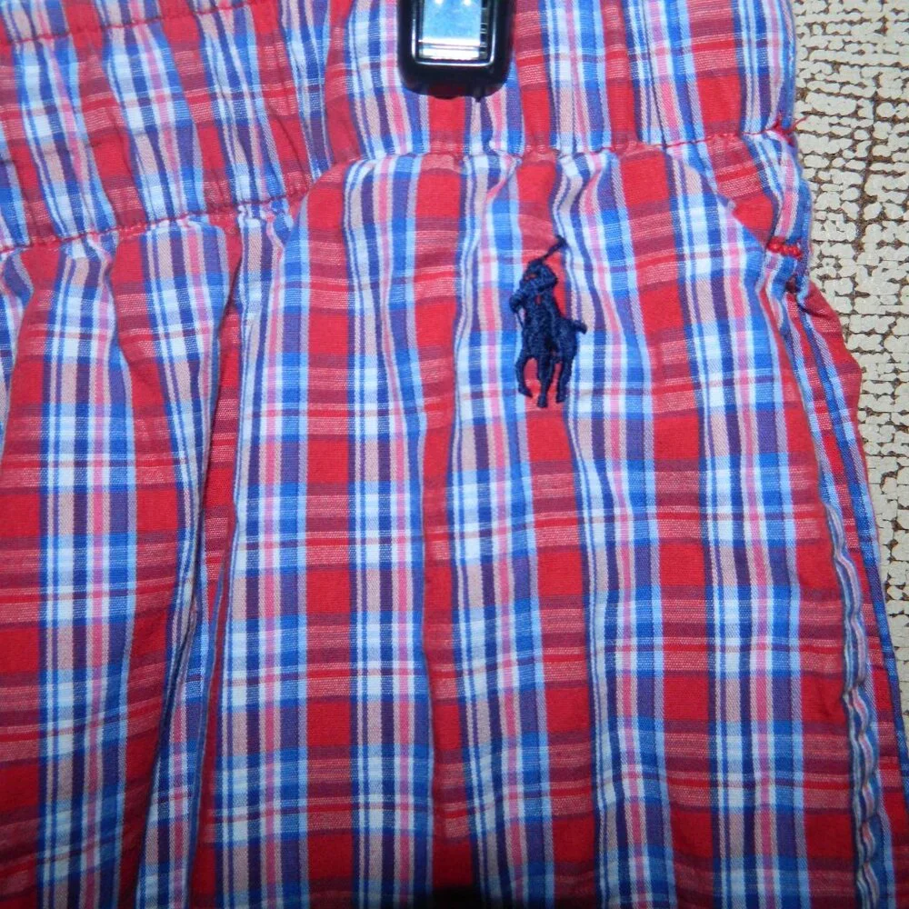Polo Ralph Lauren Plaid Pajama PJ Relax Pants Size M (UU-46)